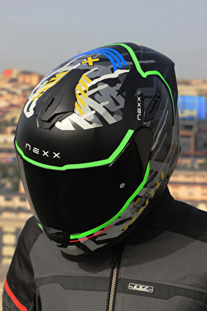 Y.100R URBANGRAM MAT SİYAH KASK