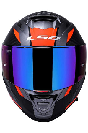 Storm 2 Racer Mat Tıtanıum-turuncu Kask