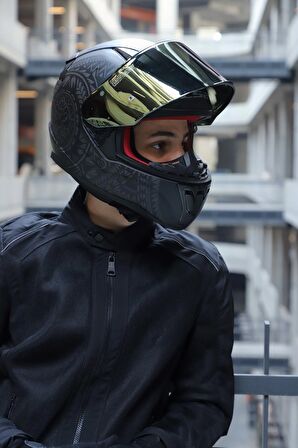 Rapıd Takaroa Mat Siyah Kask