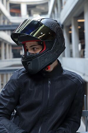 Rapıd Takaroa Mat Siyah Kask