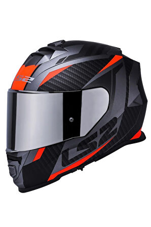 Storm 2 Racer Mat Tıtanıum-turuncu Kask