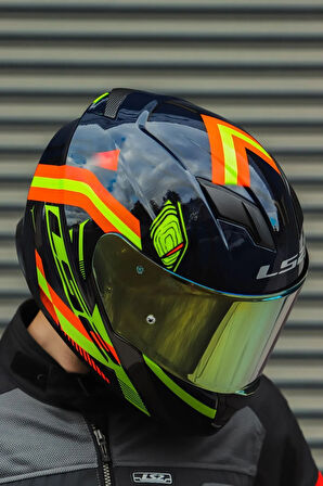 STREAM EVO REFLEX MAVİ TURUNCU KASK