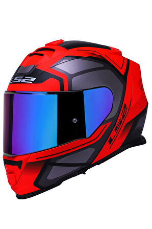 Storm Faster Mat Kırmızı-tıtanıum Kask