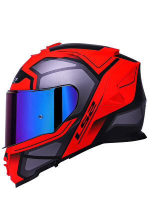 Storm Faster Mat Kırmızı-tıtanıum Kask