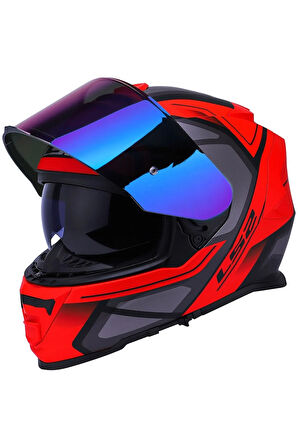 Storm Faster Mat Kırmızı-tıtanıum Kask