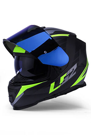 Storm 2 Nerve Mat Siyah-neon Sarı Kask