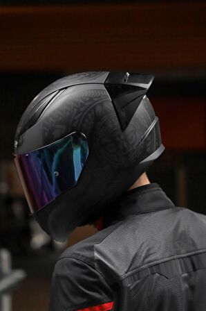 Rapıd Race Takaroa Mat Siyah Kask