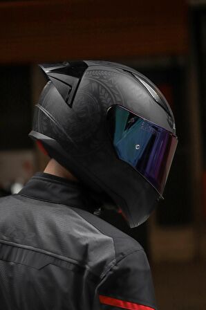 Rapıd Race Takaroa Mat Siyah Kask