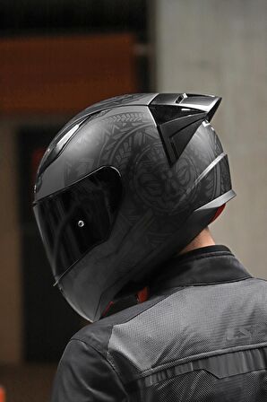 Rapıd Race Takaroa Mat Siyah Kask