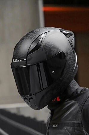 Rapıd 2 Race Takaroa Mat Siyah Kask + Spoiler