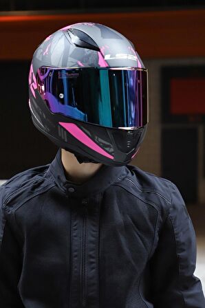 RAPID PALIMNESIS MAT SİYAH-PEMBE KASK