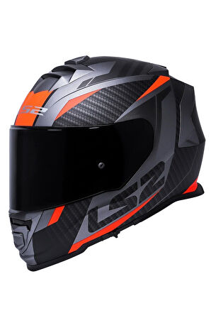 Storm 2 Racer Mat Tıtanıum-turuncu Kask
