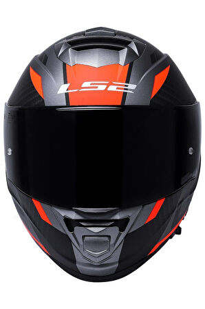 Storm 2 Racer Mat Tıtanıum-turuncu Kask