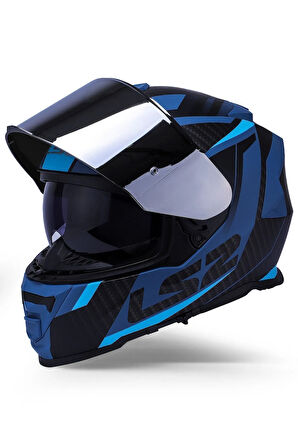 Storm 2 Racer Mat Mavi Kask