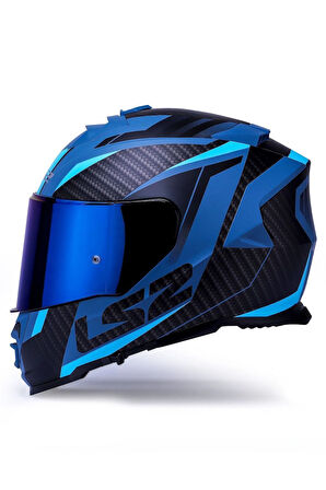 Storm 2 Racer Mat Mavi Kask