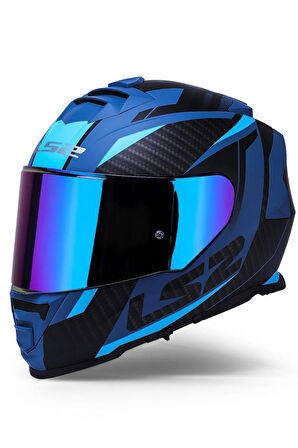 Storm 2 Racer Mat Mavi Kask