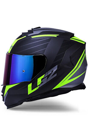 Storm 2 Nerve Mat Siyah-neon Sarı Kask