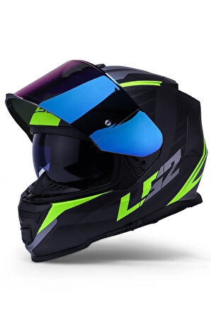 Storm 2 Nerve Mat Siyah-neon Sarı Kask