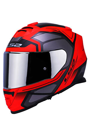 Storm Faster Mat Kırmızı-tıtanıum Kask