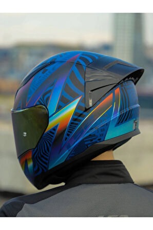 RAPID 2 RACE OPTIK MAT MAVİ-MOR KASK