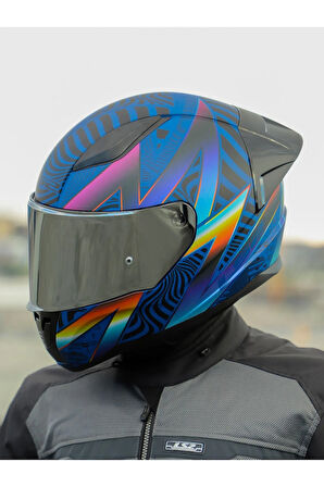 RAPID 2 RACE OPTIK MAT MAVİ-MOR KASK