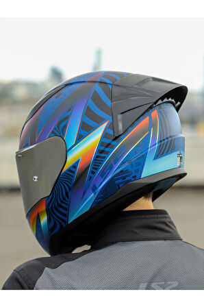 RAPID 2 RACE OPTIK MAT MAVİ-MOR KASK