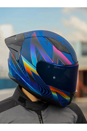 Rapıd 2 Race Optık Mat Mavi-mor Kask