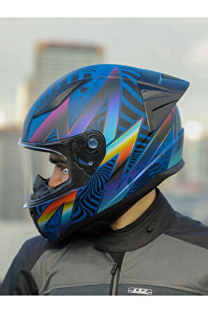 RAPID 2 RACE OPTIK MAT MAVİ-MOR KASK