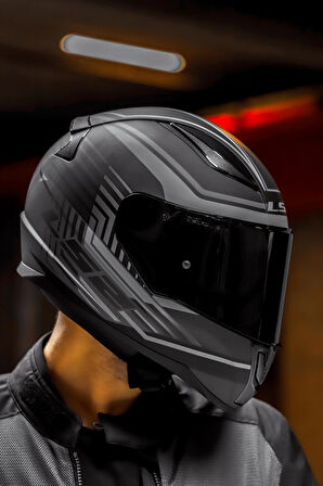 RAPID KRUISE MAT SİYAH-GRİ KASK