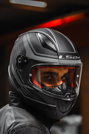 RAPID KRUISE MAT SİYAH-GRİ KASK