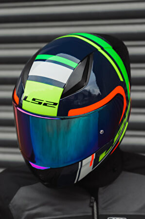 RAPID RACE CHOS MAVİ NEON TURUNCU KASK