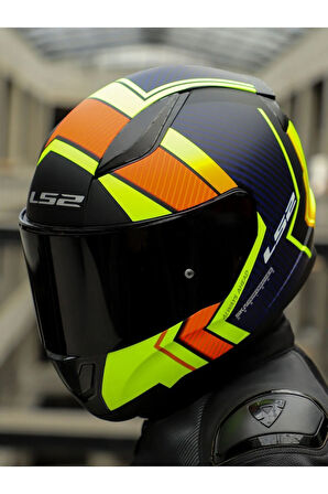 RAPID 2 EXTRA MAT NEON SARI-NAVY MAVİ KASK