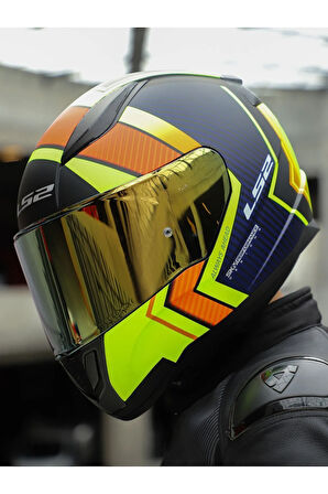 RAPID 2 EXTRA MAT NEON SARI-NAVY MAVİ KASK