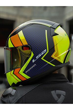 RAPID 2 EXTRA MAT NEON SARI-NAVY MAVİ KASK