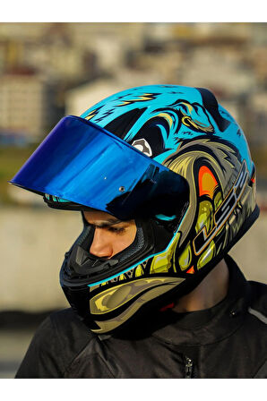 RAPID 2 NEO MAVİ-MOR KASK