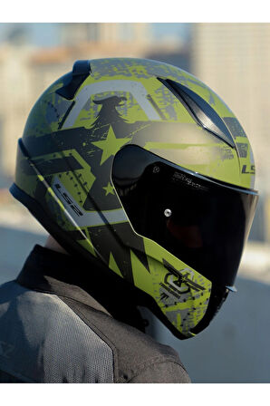 RAPID 2 THUNDER BIRDS MAT YEŞİL-SİYAH-GRİ KASK