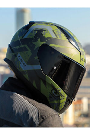 RAPID 2 THUNDER BIRDS MAT YEŞİL-SİYAH-GRİ KASK