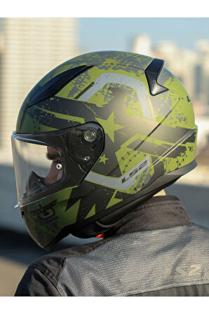 RAPID 2 THUNDER BIRDS MAT YEŞİL-SİYAH-GRİ KASK