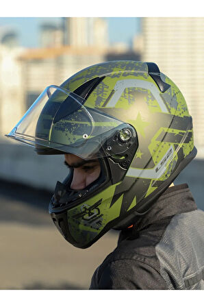 RAPID 2 THUNDER BIRDS MAT YEŞİL-SİYAH-GRİ KASK