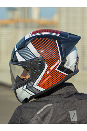 RAPID 2 RACE EXTRA BEYAZ-KIRMIZI KASK