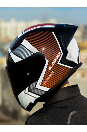 RAPID 2 RACE EXTRA BEYAZ-KIRMIZI KASK