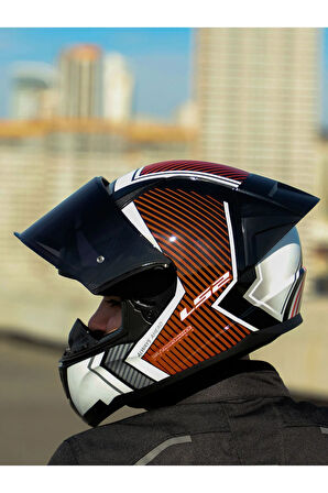 RAPID 2 RACE EXTRA BEYAZ-KIRMIZI KASK