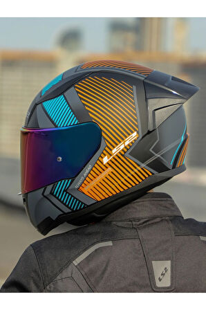 RAPID 2 RACE EXTRA MAT GRİ-NEON TURUNCU KASK