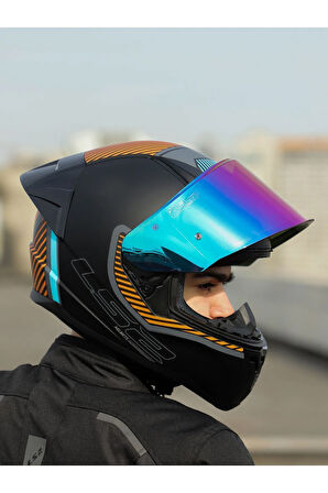 RAPID 2 RACE EXTRA MAT GRİ-NEON TURUNCU KASK