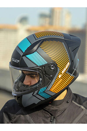 RAPID 2 RACE EXTRA MAT GRİ-NEON TURUNCU KASK