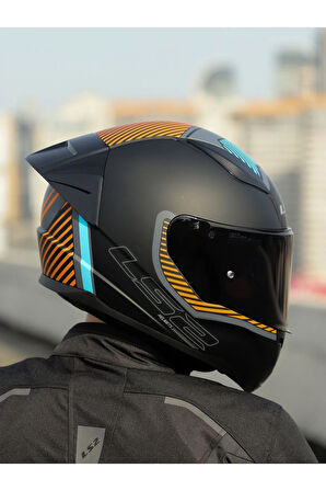RAPID 2 RACE EXTRA MAT GRİ-NEON TURUNCU KASK