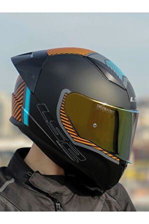 RAPID 2 RACE EXTRA MAT GRİ-NEON TURUNCU KASK