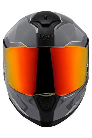 Sx.100 Skyway Gri-kırmızı Kask