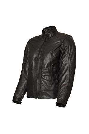 VEXO MOTO DERİ KADIN MONT SİYAH