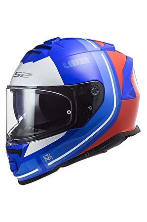 LS2 STORM 2 SLANT MAVİ-KIRMIZI KASK